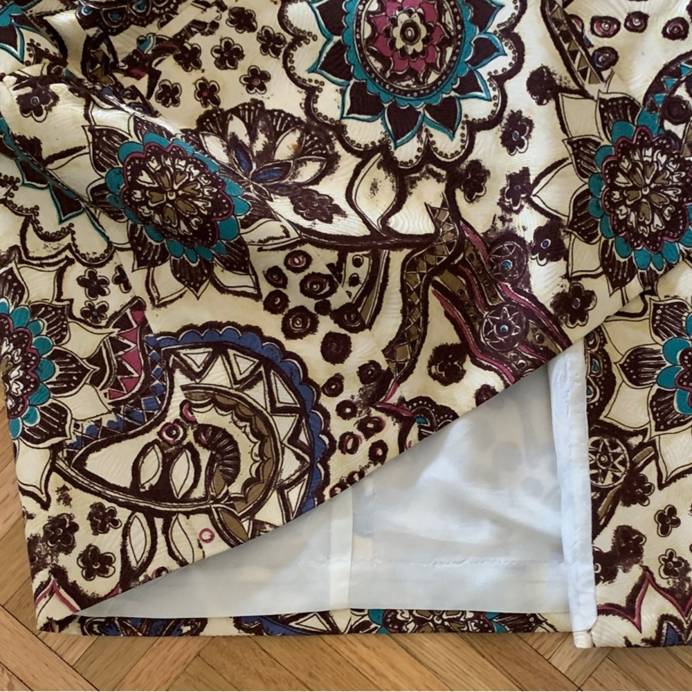 Diane Gilman Silk Floral Blazer Women’s Size 4 - & Anne Klein Olive Skirt - Picture 13 of 14